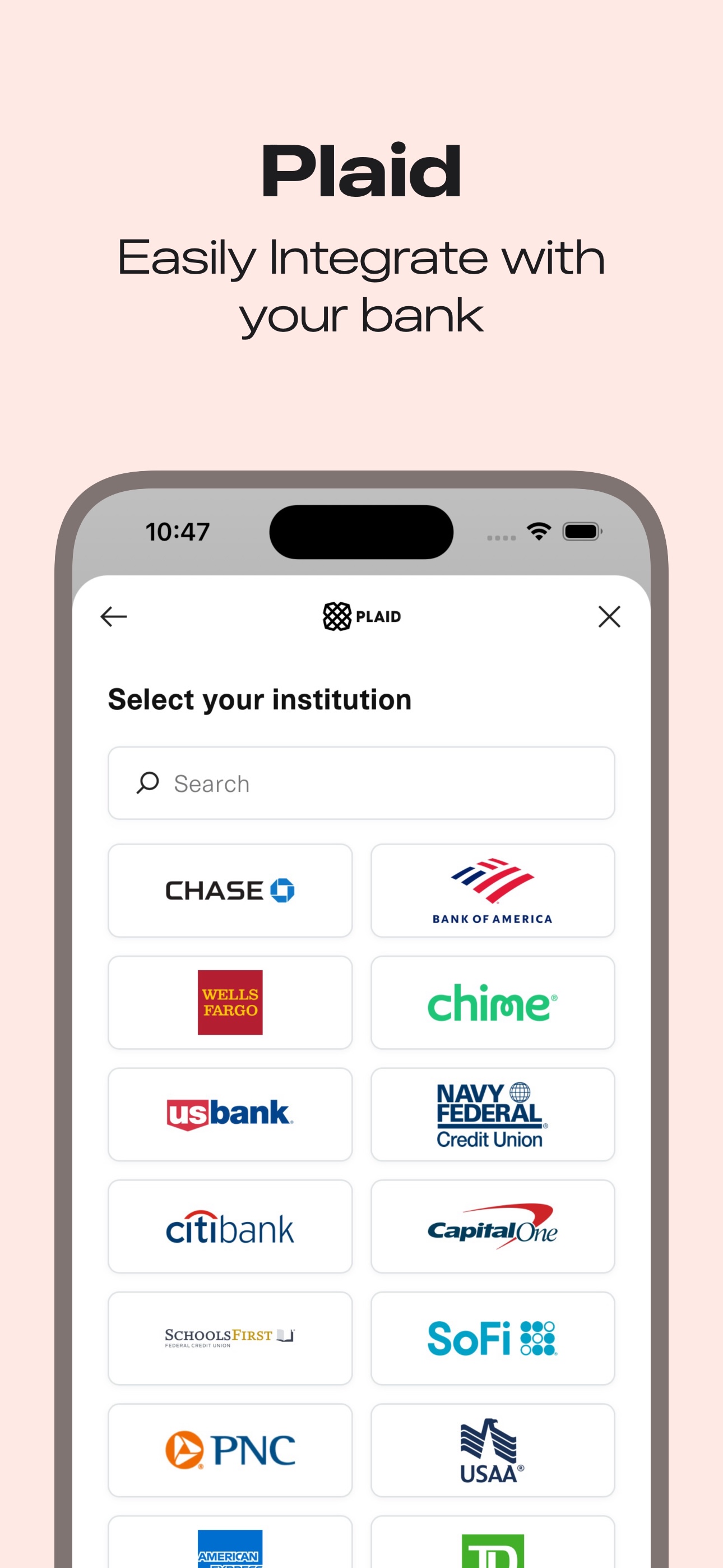 Plaid Bank Integration